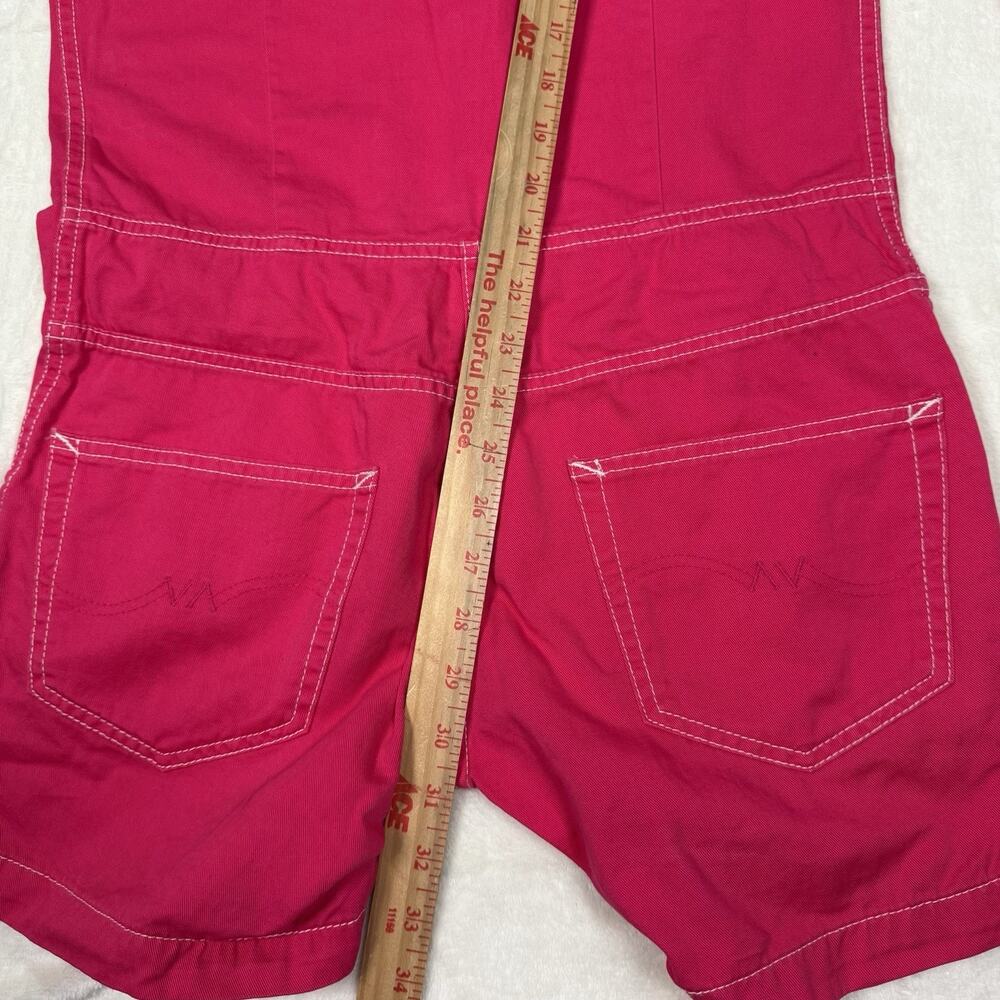 DENIMIST Cowboy Romper Hot Pink Magenta Women’s Size XS Western Pearl Snap - Picture 9 of 11